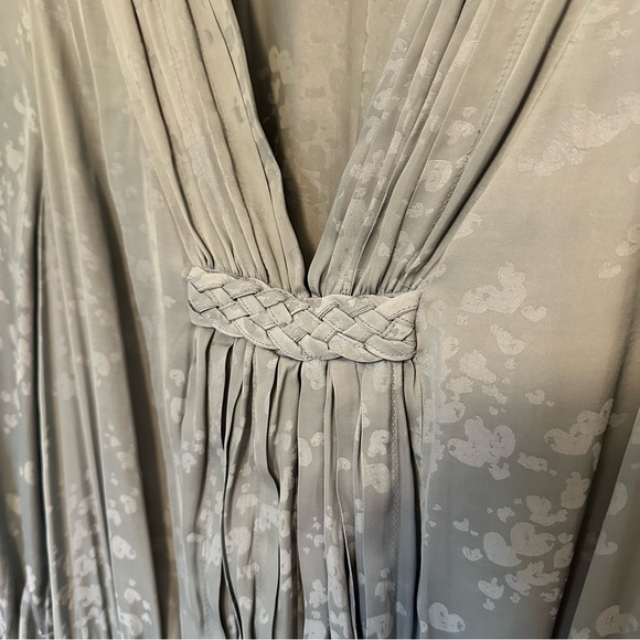 Current Air Light Blue Drop Waist Pleated Dress - Sz XS - Picture 3 of 5